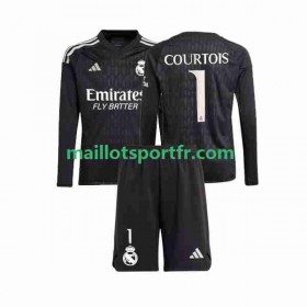 Maillot de Foot Real Madrid Thibaut Courtois 1 Gardien Enfant Exterieur 2023/24 ML